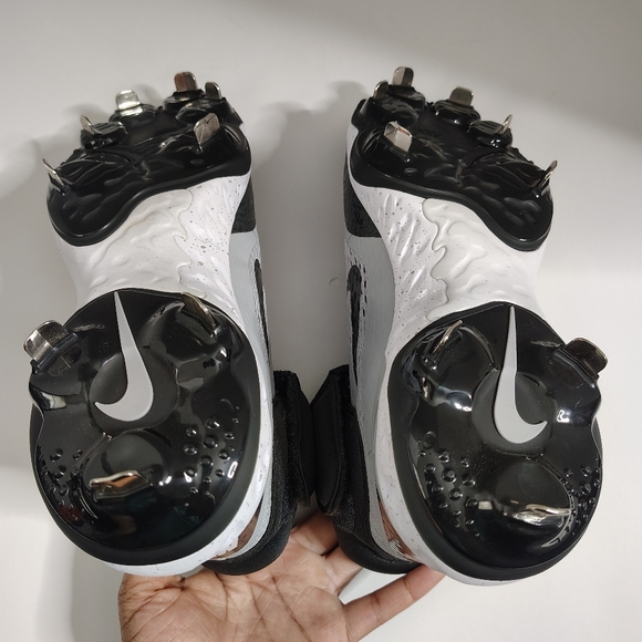 Nike Gray Alpha Huarache Elite 4 Mid Metal Baseball Cleat  Men’s Size 7 NEW main image 4